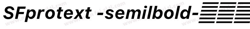 SFprotext -semilbold字体转换